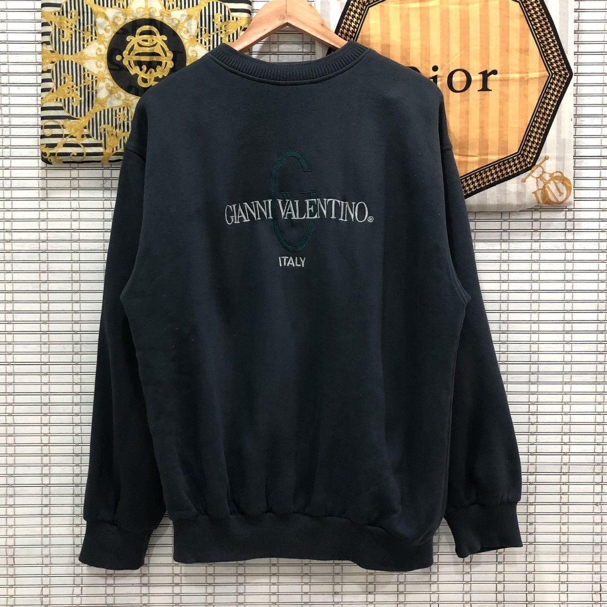 Vintage Gianni Valentino Big Logo Embroidered Sweatshirt