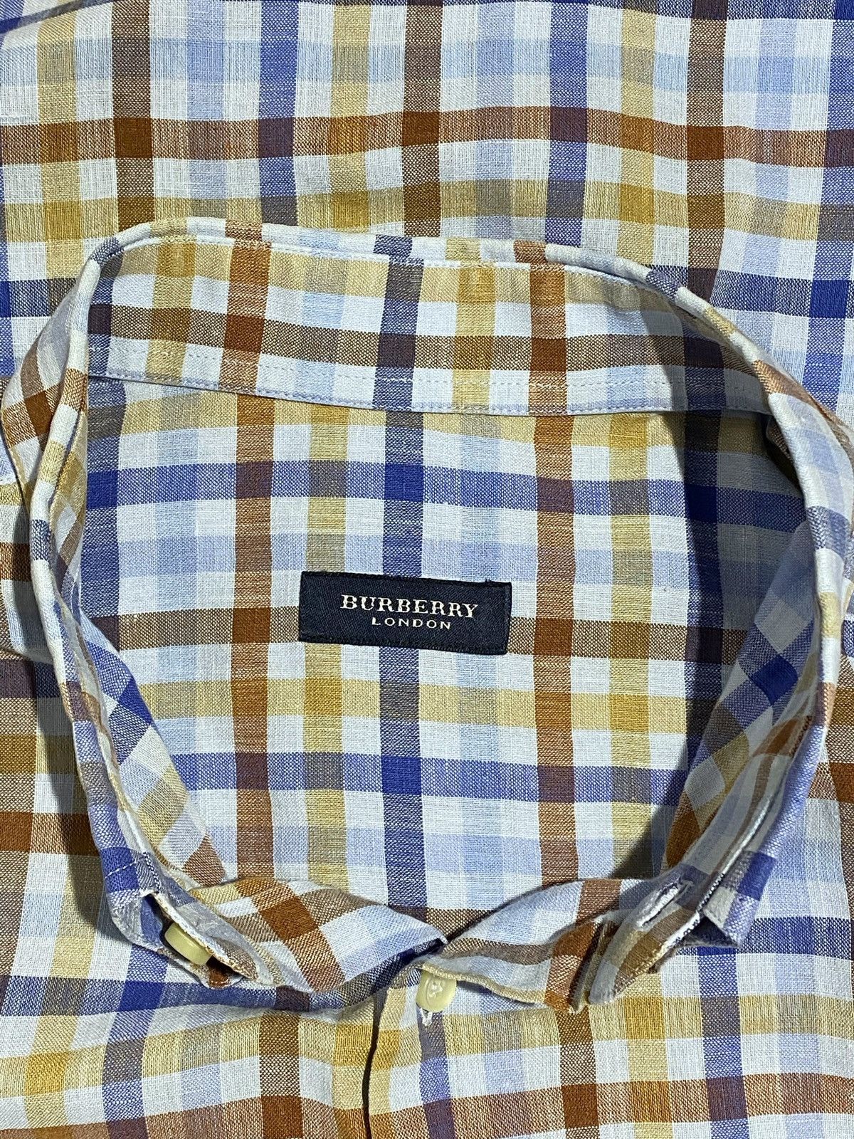 Burberry Burberry Vintage Rare Checked Shirt Size US XL / EU 56 / 4 - 9 Thumbnail