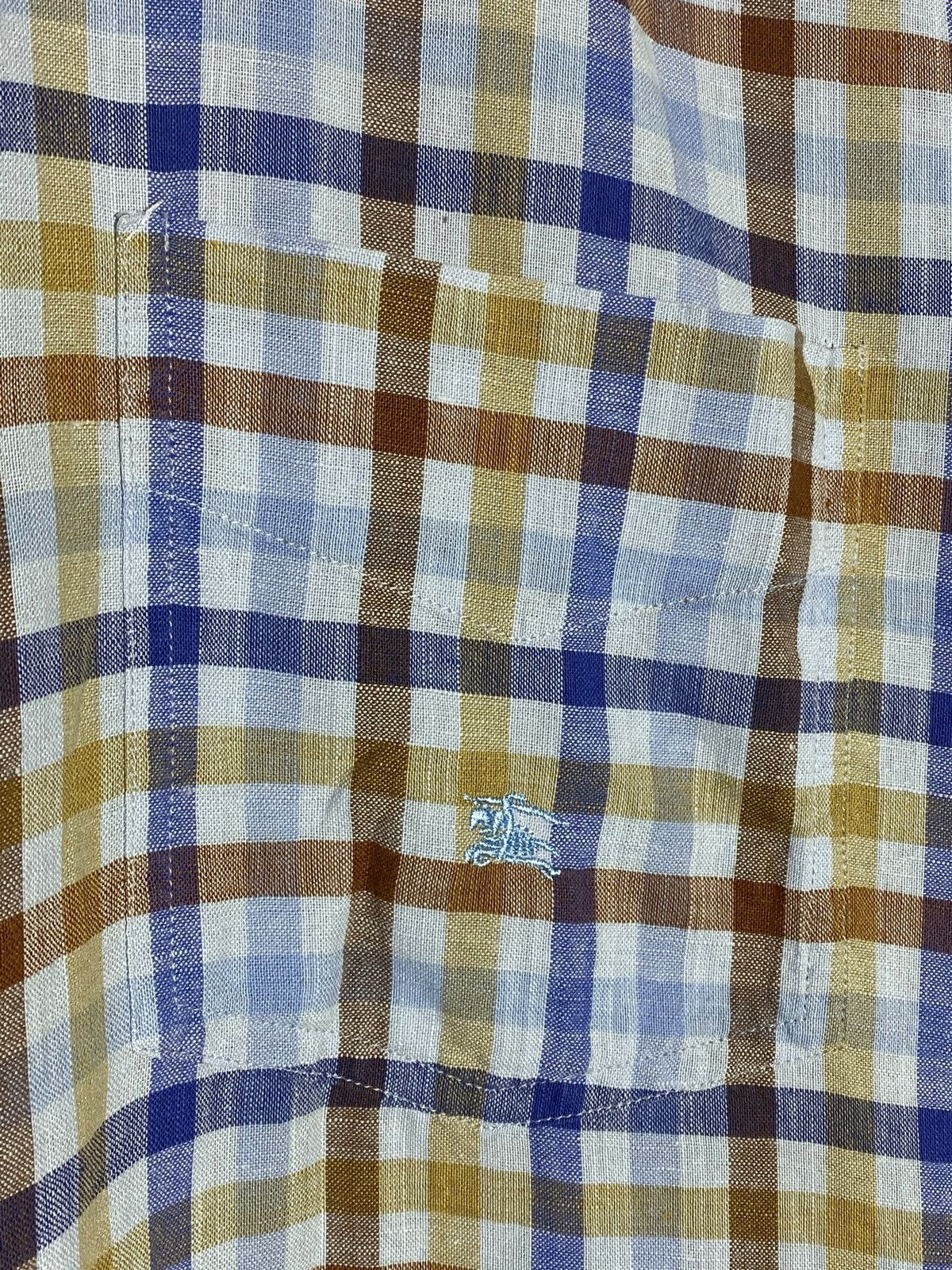 Burberry Burberry Vintage Rare Checked Shirt Size US XL / EU 56 / 4 - 5 Thumbnail