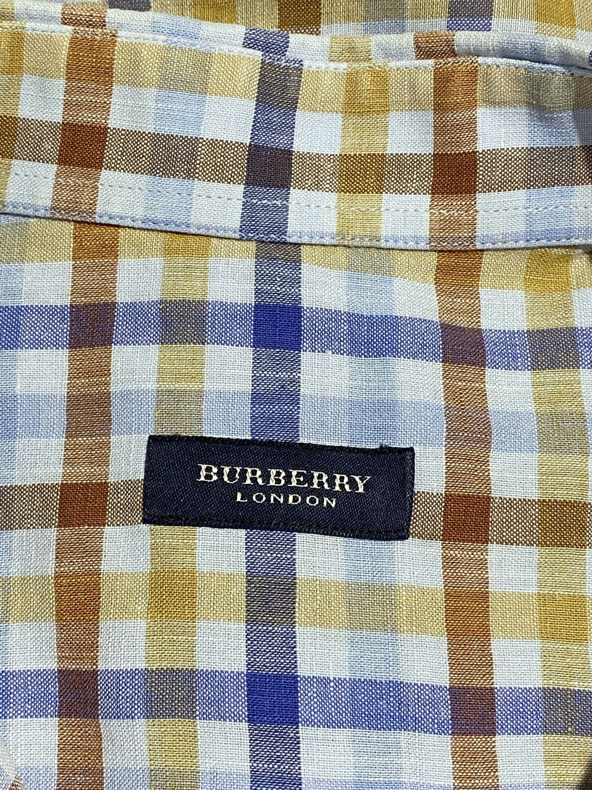 Burberry Burberry Vintage Rare Checked Shirt Size US XL / EU 56 / 4 - 10 Thumbnail