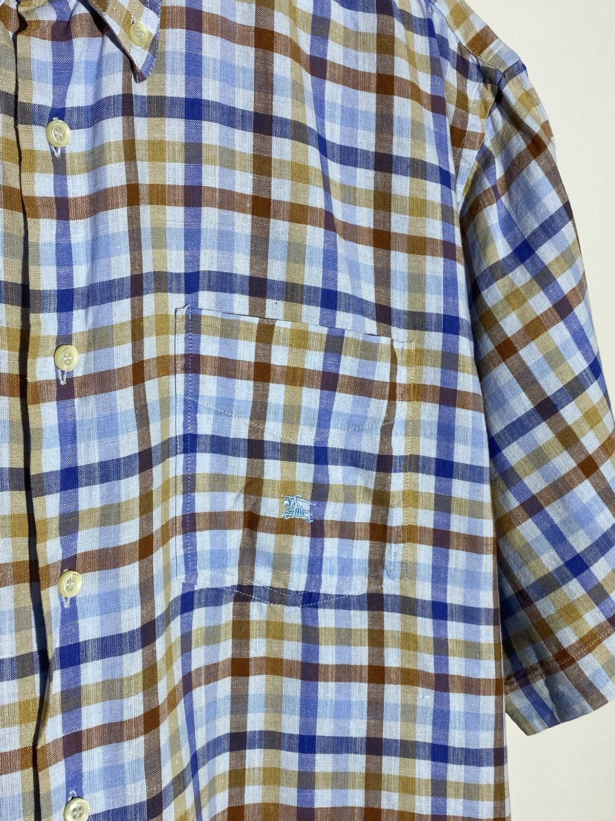 Burberry Burberry Vintage Rare Checked Shirt Size US XL / EU 56 / 4 - 4 Thumbnail