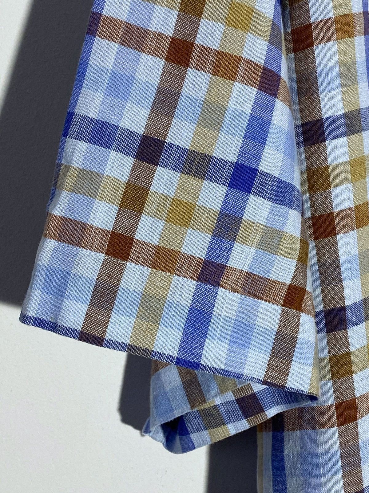 Burberry Burberry Vintage Rare Checked Shirt Size US XL / EU 56 / 4 - 7 Thumbnail