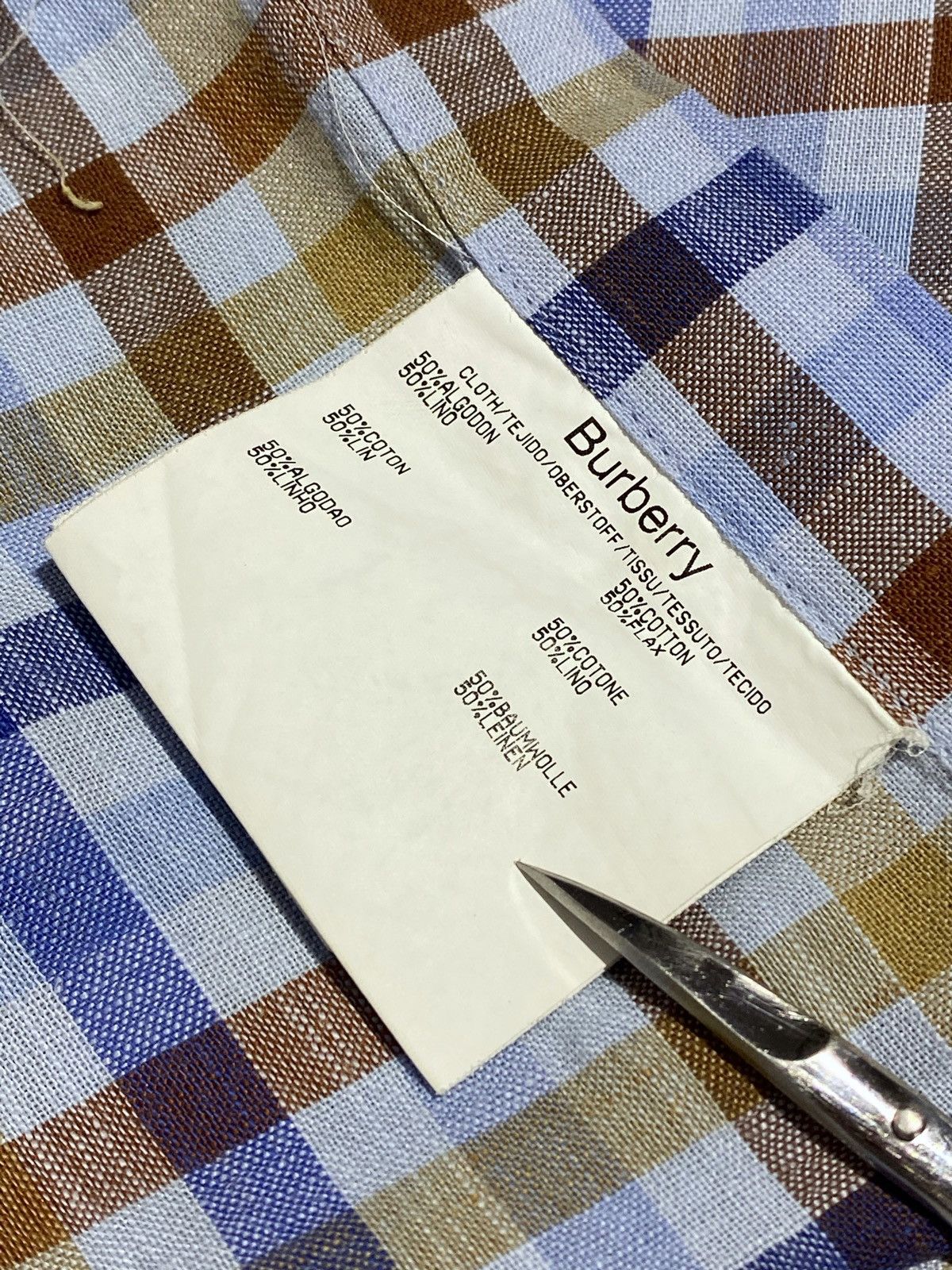 Burberry Burberry Vintage Rare Checked Shirt Size US XL / EU 56 / 4 - 12 Thumbnail