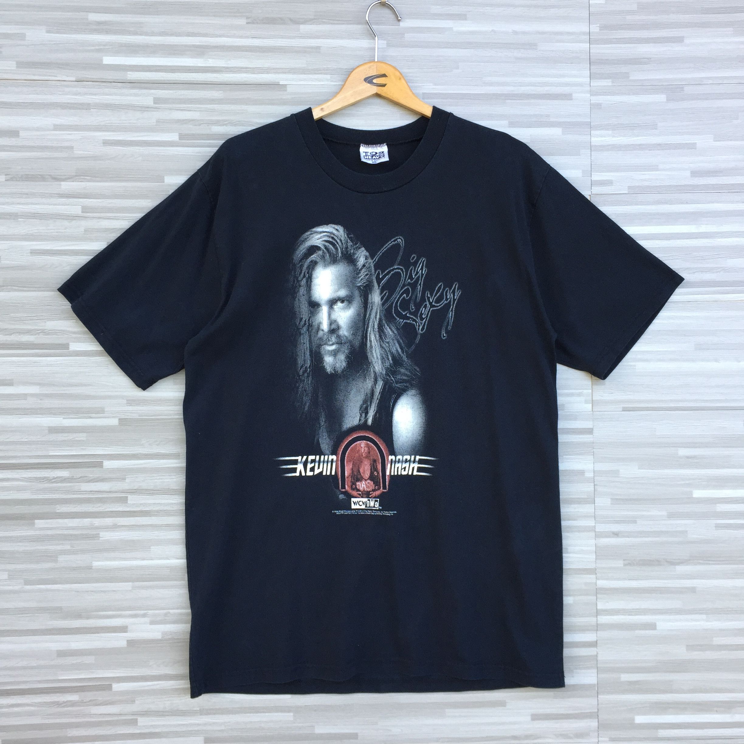 Vintage Vintage 90s WCW Kevin Nash Legendary Wrestler of All Time Size US XL / EU 56 / 4 - 1 Thumbnail