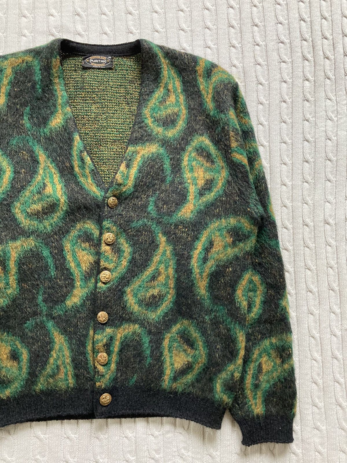 70’s PURITAN vintage mohair cardigan 70's PURITAN vintage mohair cardigan
