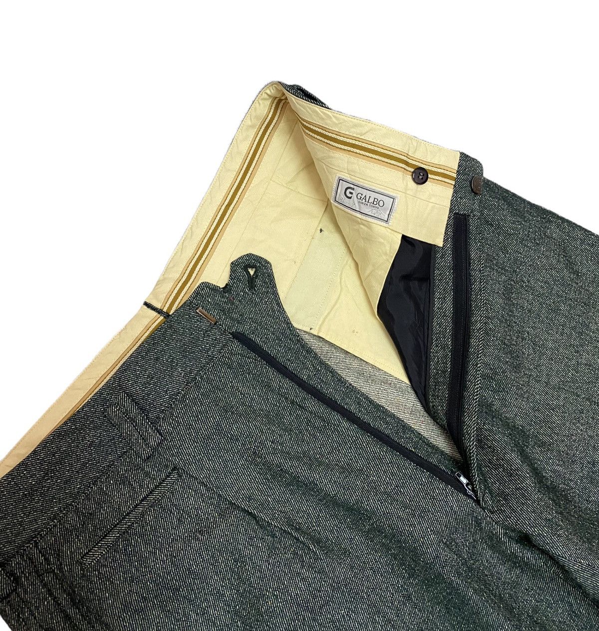 Designer JAPANESE BRAND GALBO WOOL BLEND TROUSERS PANTS Size US 34 / EU 50 - 8 Thumbnail