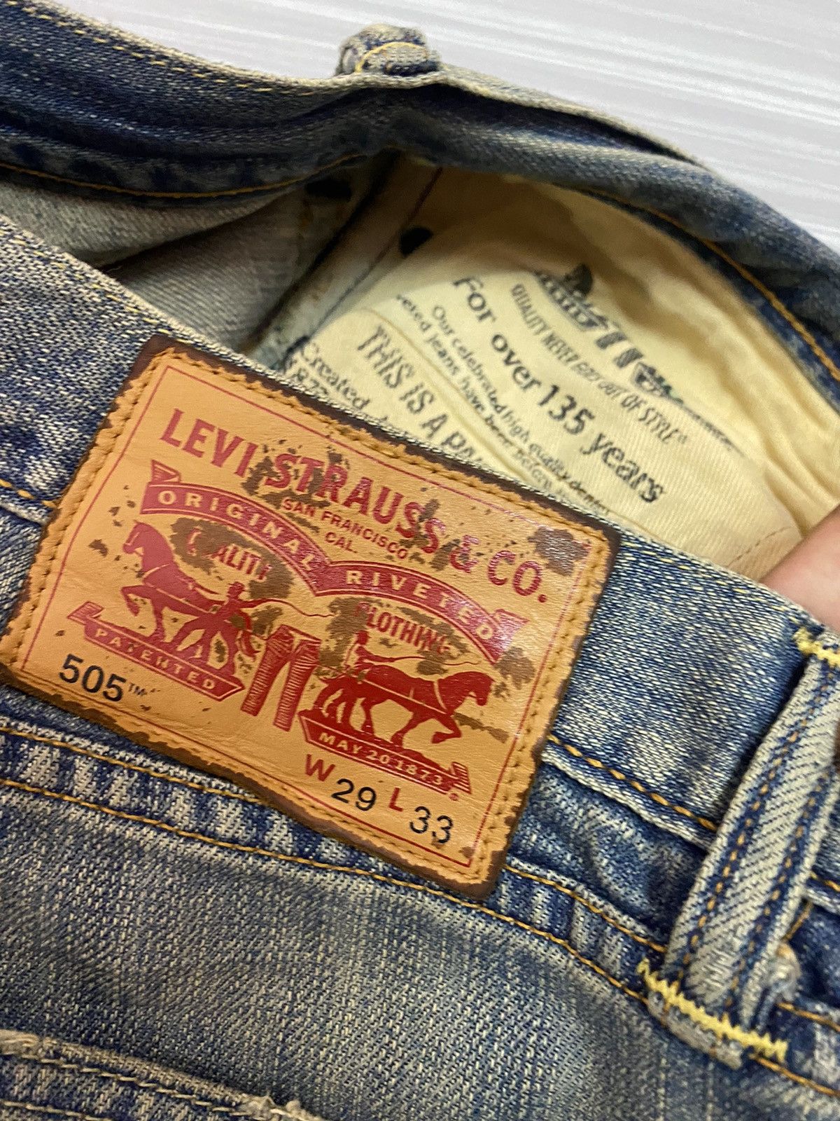 Levi's × Levi's Vintage Clothing 🔥LEVIS 505 RUSTY MADE IN JAPAN KURT COBAIN DISTRESSED JEANS Size US 31 - 10 Thumbnail