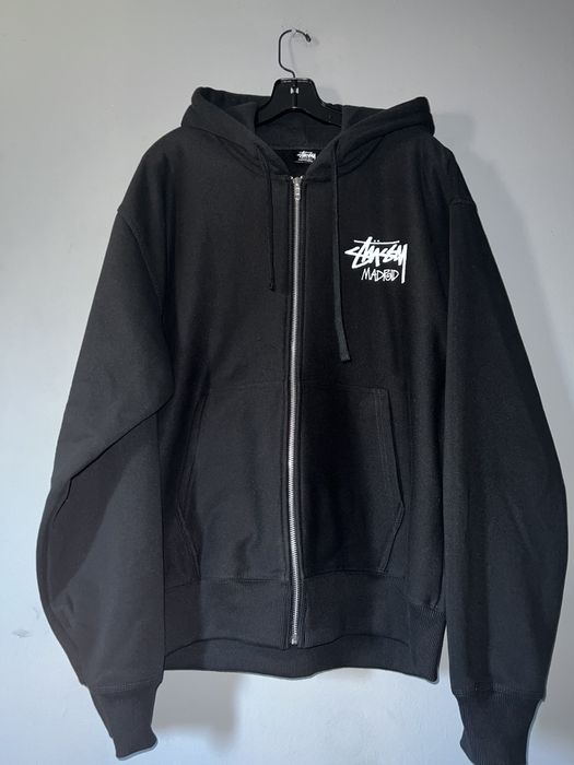 Stussy Black Stussy Madrid Zip Up Hoodie 