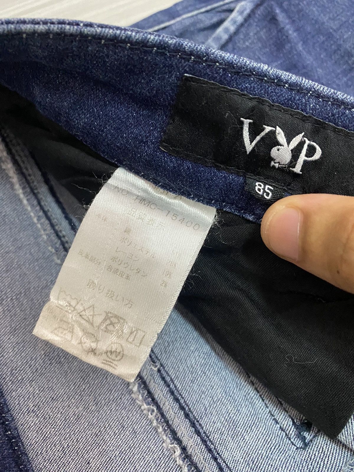 Hysteric Glamour × Playboy PLAYBOY VINTAGE MINIMAL STRETCH DENIM JEANS Size US 34 / EU 50 - 9 Thumbnail