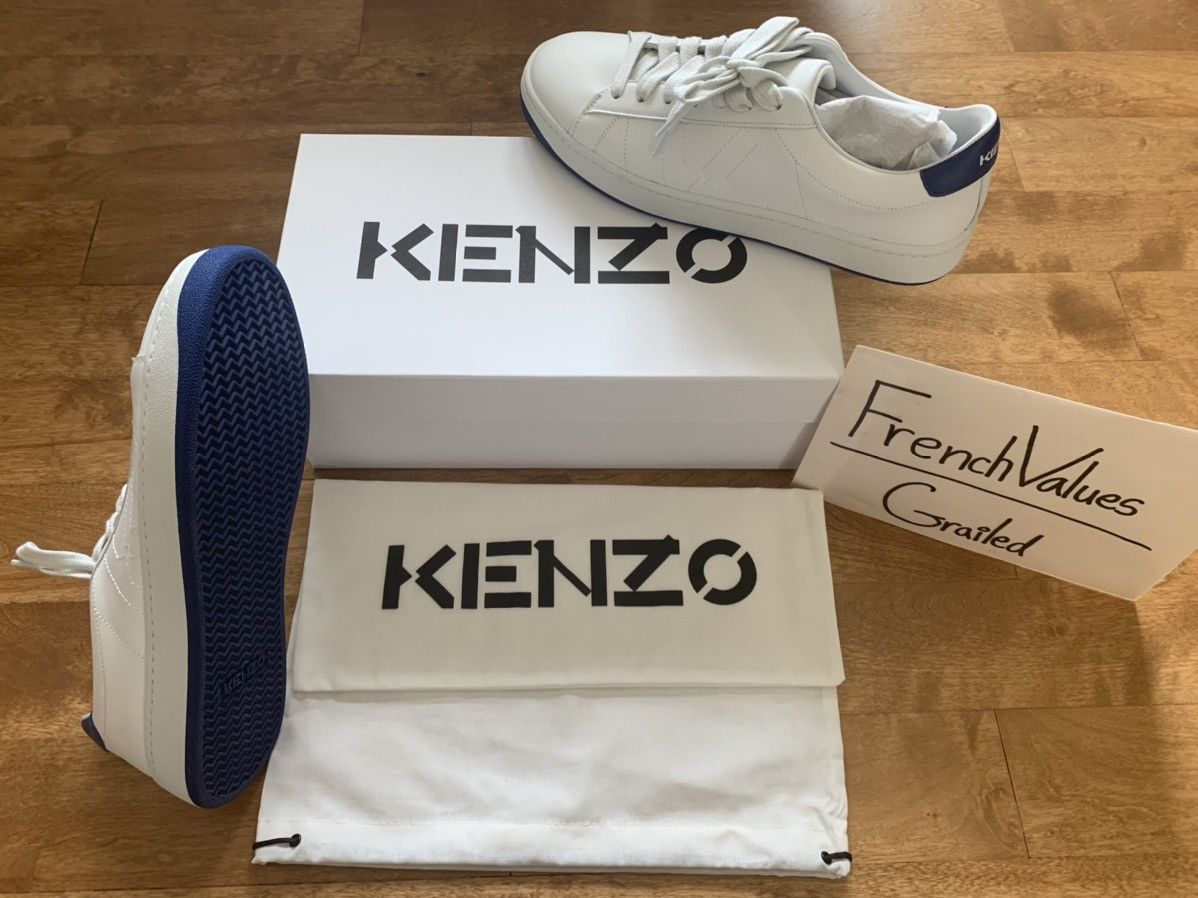Kenzo "Kourt" Lace Up Leather Sneakers Size US 9 / EU 42 - 2 Thumbnail