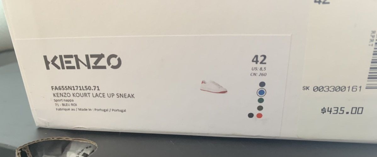 Kenzo "Kourt" Lace Up Leather Sneakers Size US 9 / EU 42 - 13 Thumbnail