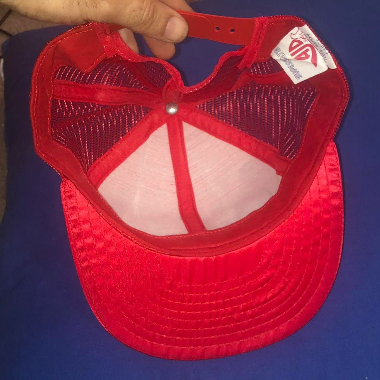 NBA × Vintage 80s Vintage Atlanta Hawks Satin Trucker Snapback NBA Cap Size ONE SIZE - 2 Thumbnail