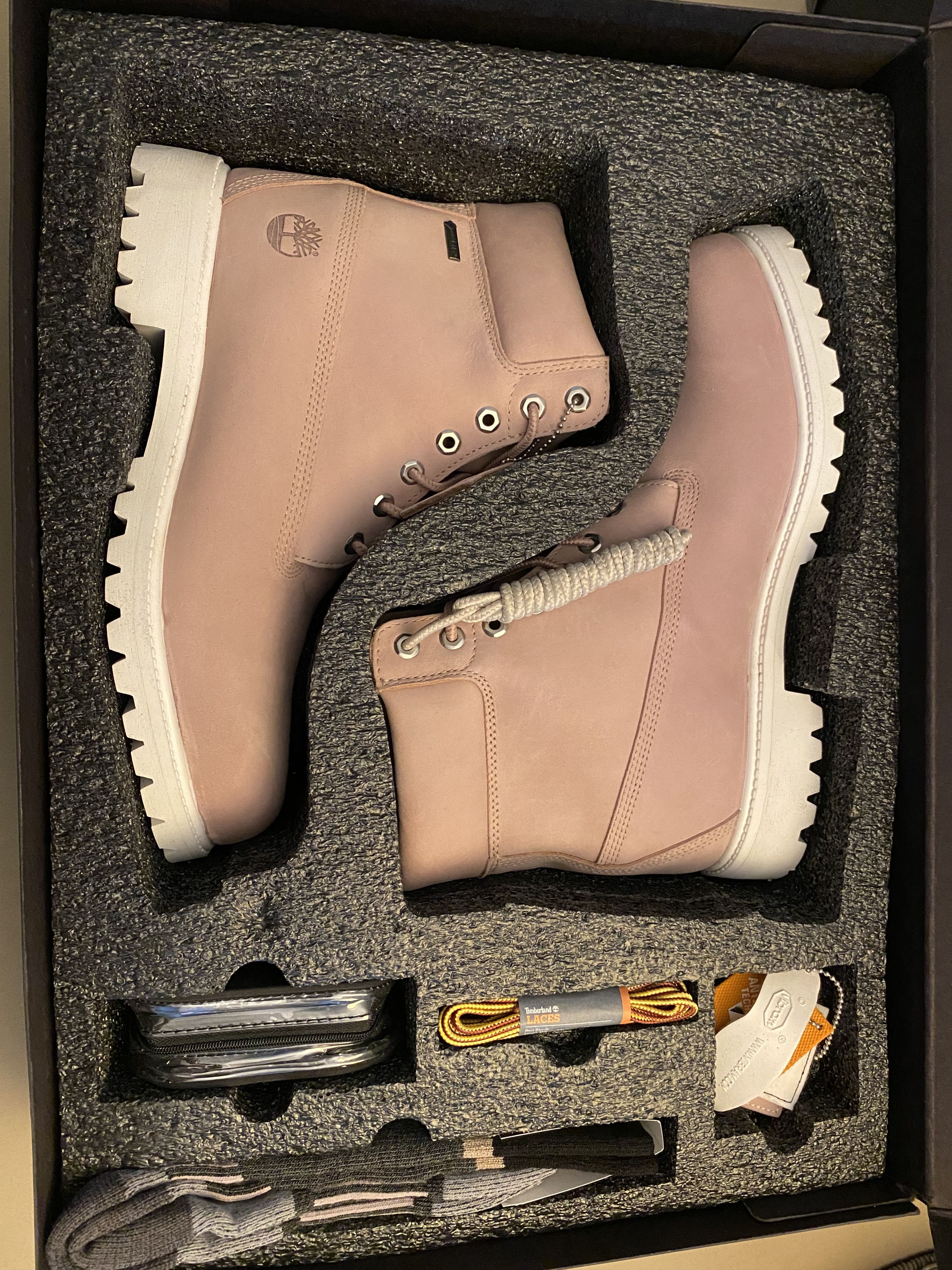 Lilac fashion timberland boots