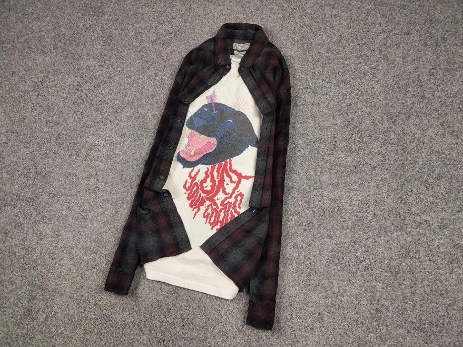 Flannel Vintage Flannel Shirt Plaid Checkered Travis Scott Size US L / EU 52-54 / 3 - 2 Thumbnail
