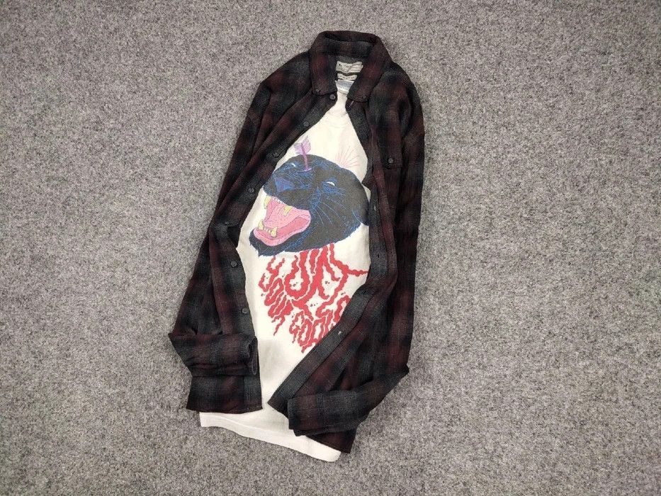 Flannel Vintage Flannel Shirt Plaid Checkered Travis Scott Size US L / EU 52-54 / 3 - 3 Thumbnail