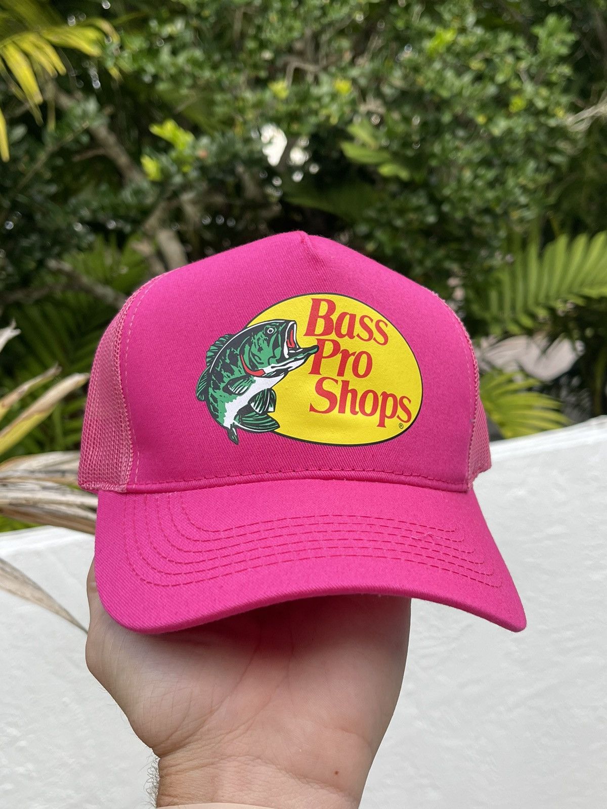 Bass Pro Shops Pink Bass Pro Shops Trucker Snapback Hat Vintage
