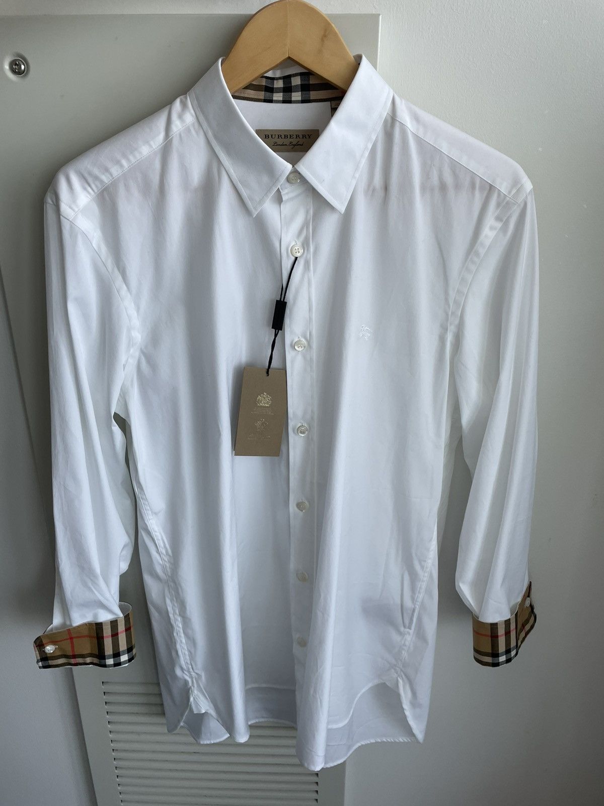 Burberry Brand New Rare Classic Iconic Burberry Logo Check Shirt Size US L / EU 52-54 / 3 - 19 Thumbnail