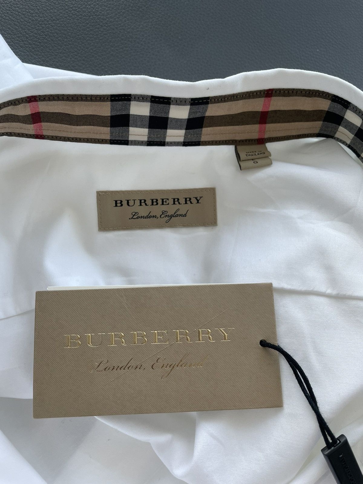 Burberry Brand New Rare Classic Iconic Burberry Logo Check Shirt Size US L / EU 52-54 / 3 - 10 Thumbnail