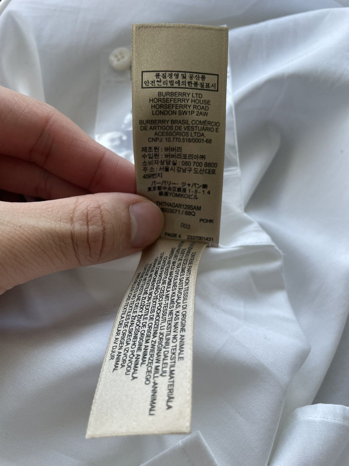 Burberry Brand New Rare Classic Iconic Burberry Logo Check Shirt Size US L / EU 52-54 / 3 - 15 Thumbnail