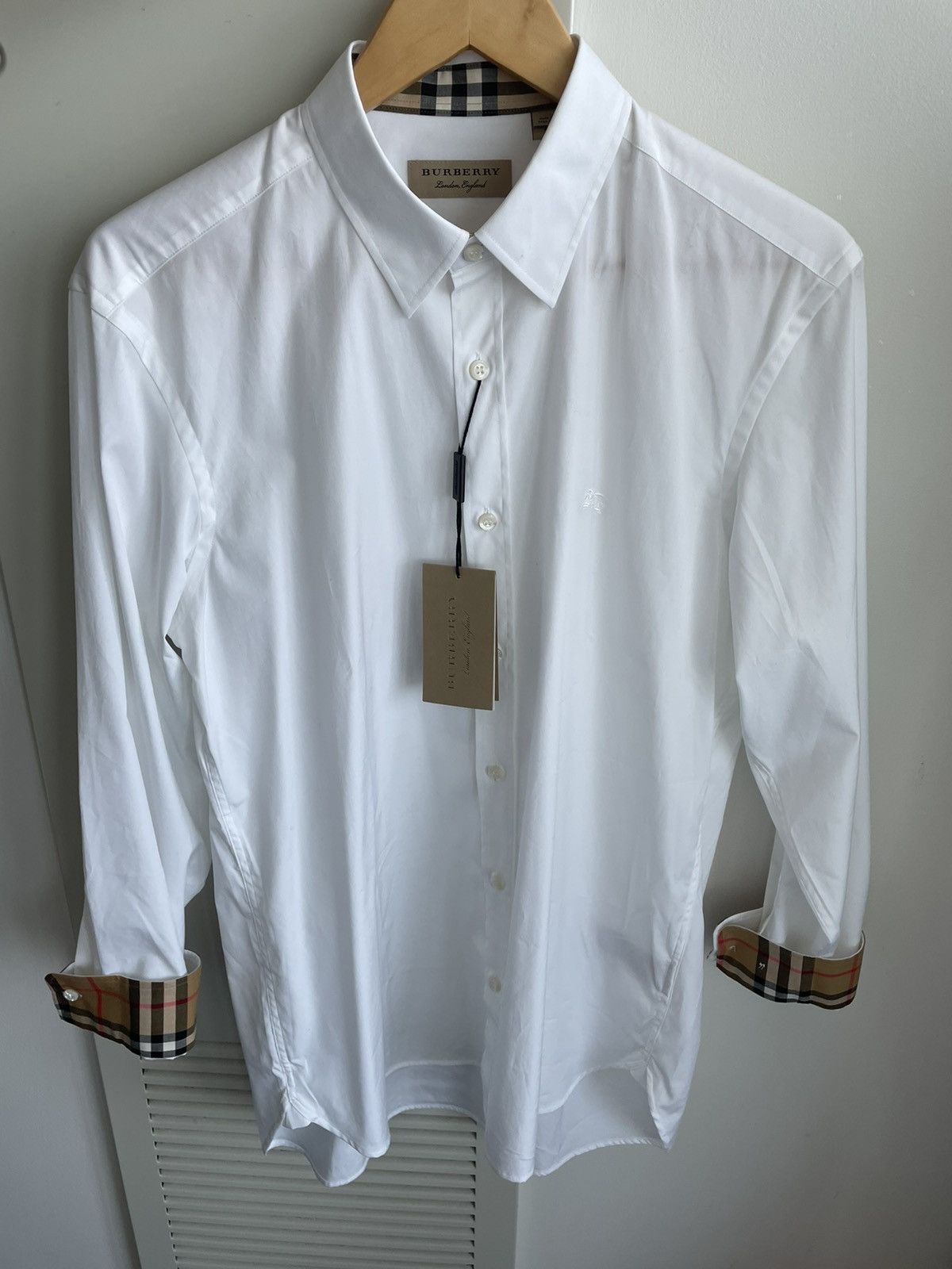 Burberry Brand New Rare Classic Iconic Burberry Logo Check Shirt Size US L / EU 52-54 / 3 - 2 Thumbnail