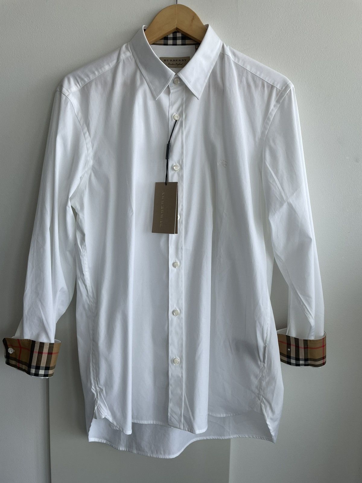 Burberry Brand New Rare Classic Iconic Burberry Logo Check Shirt Size US L / EU 52-54 / 3 - 1 Thumbnail