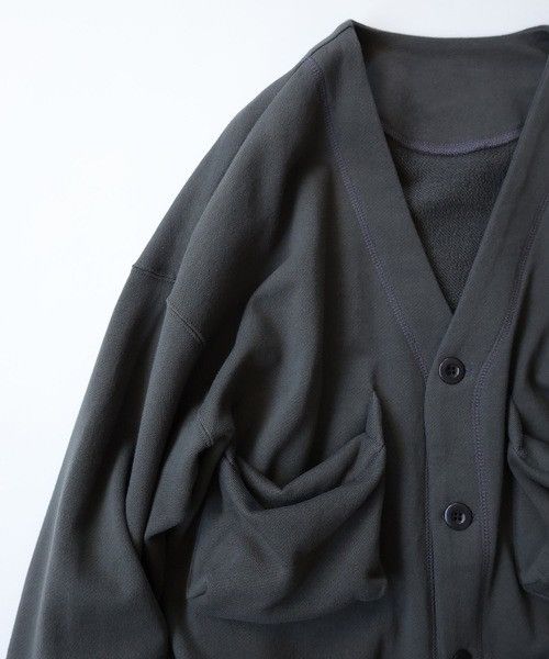 トップス NUMBER (N)INE POCKET SWEAT CARDIGAN NUMBER (N)INE Tops POCKET SWEAT CARDIGAN