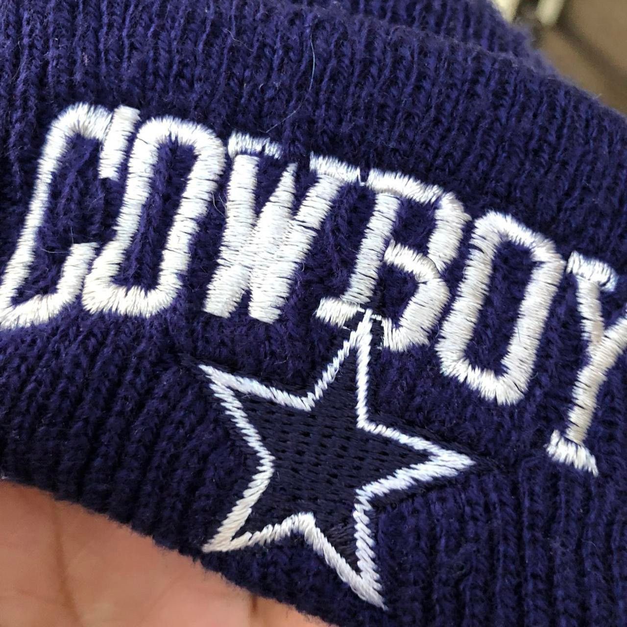NFL Vintage 80s Dallas Cowboys Beanie Winter Hat embroidered nfl Size ONE SIZE - 2 Thumbnail