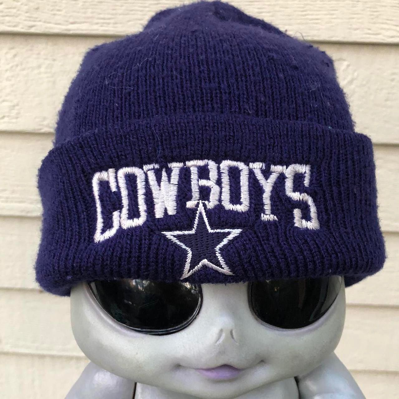 NFL Vintage 80s Dallas Cowboys Beanie Winter Hat embroidered nfl Size ONE SIZE - 1 Thumbnail