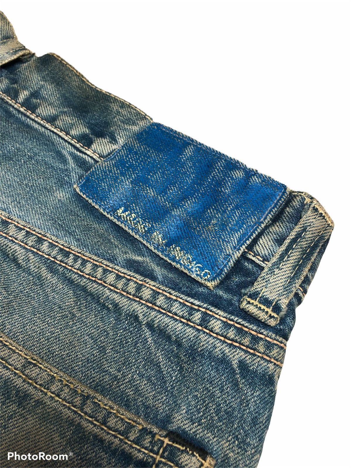 Japanese Brand CROPPED SHORT SELVEDGE DENIM Size US 32 / EU 48 - 3 Thumbnail