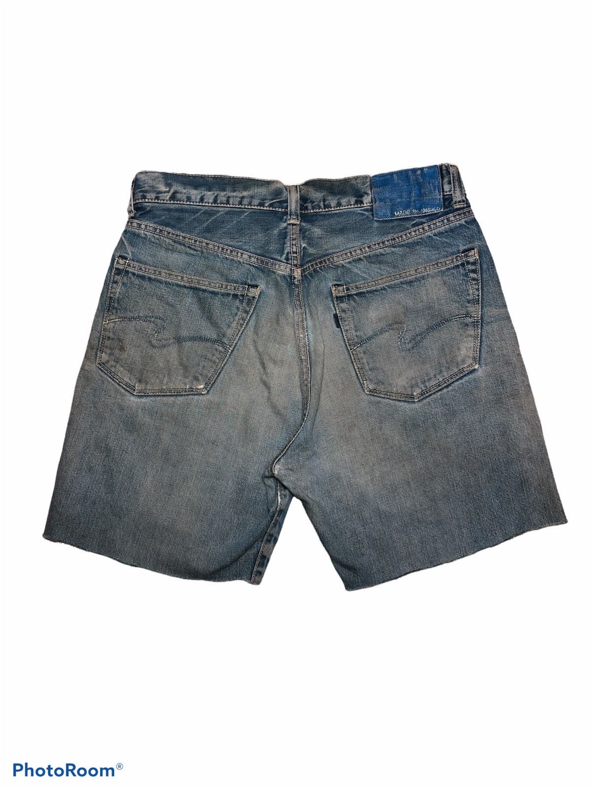 Japanese Brand CROPPED SHORT SELVEDGE DENIM Size US 32 / EU 48 - 2 Thumbnail