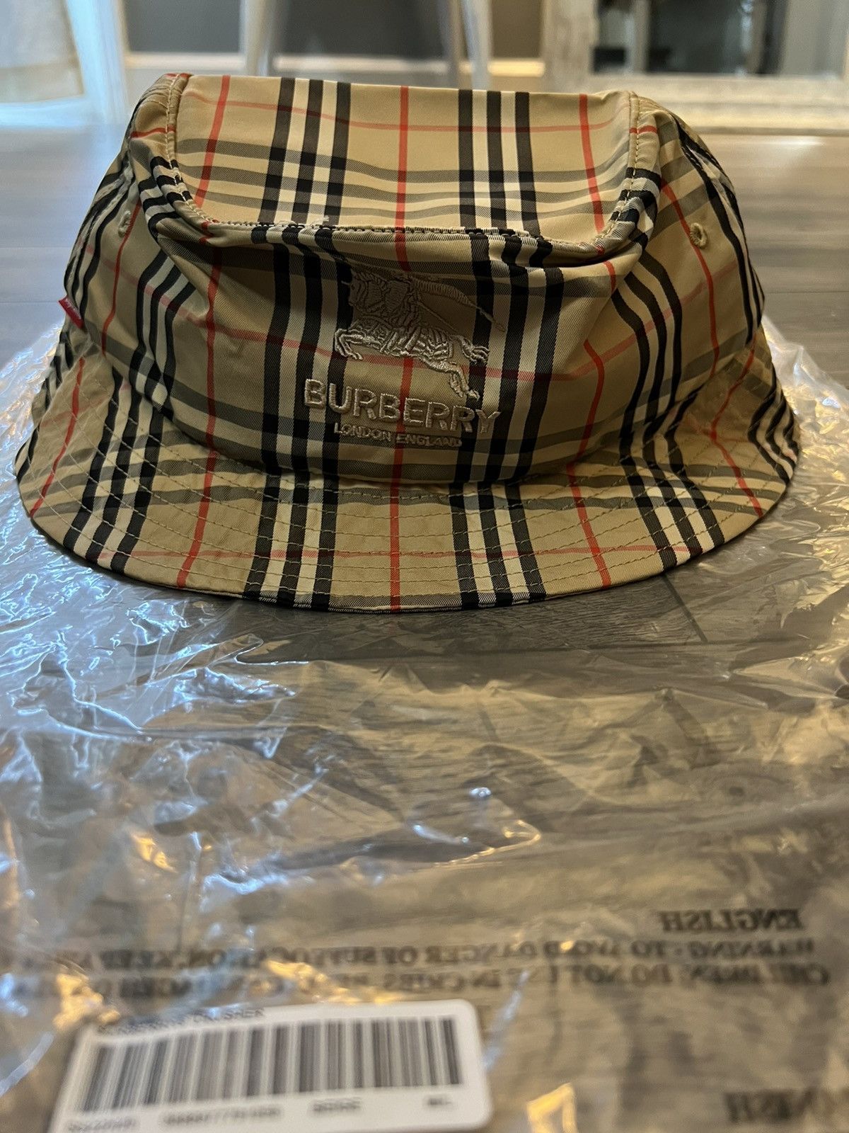 Supreme Burberry x Supreme Crusher Beige M/L | Grailed