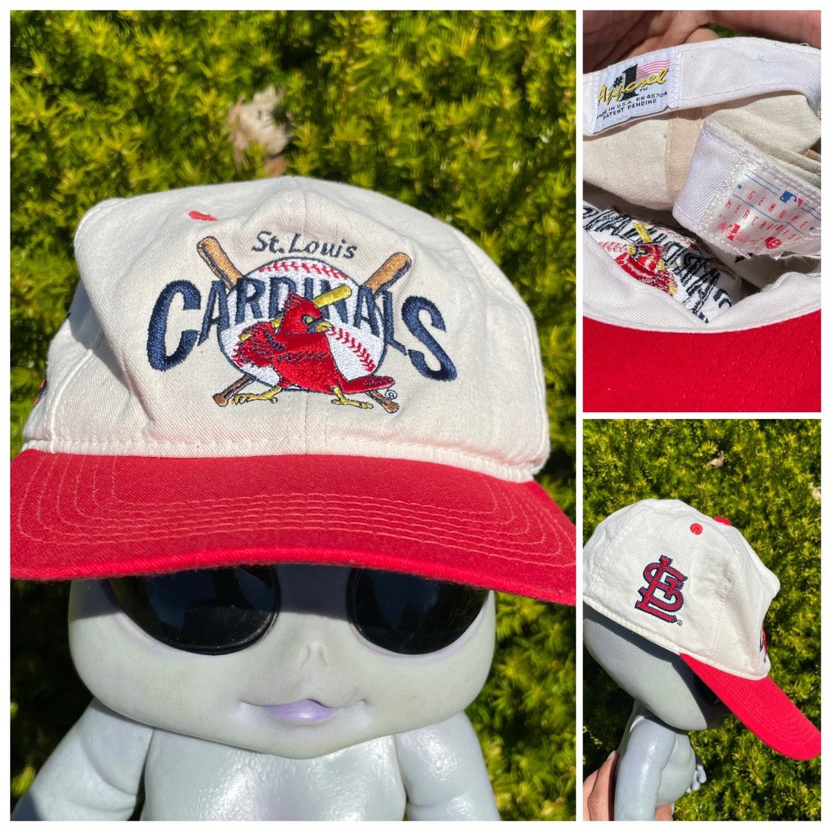 Vintage 80s Vintage St Louis Cardinals Fitted Hat mlb