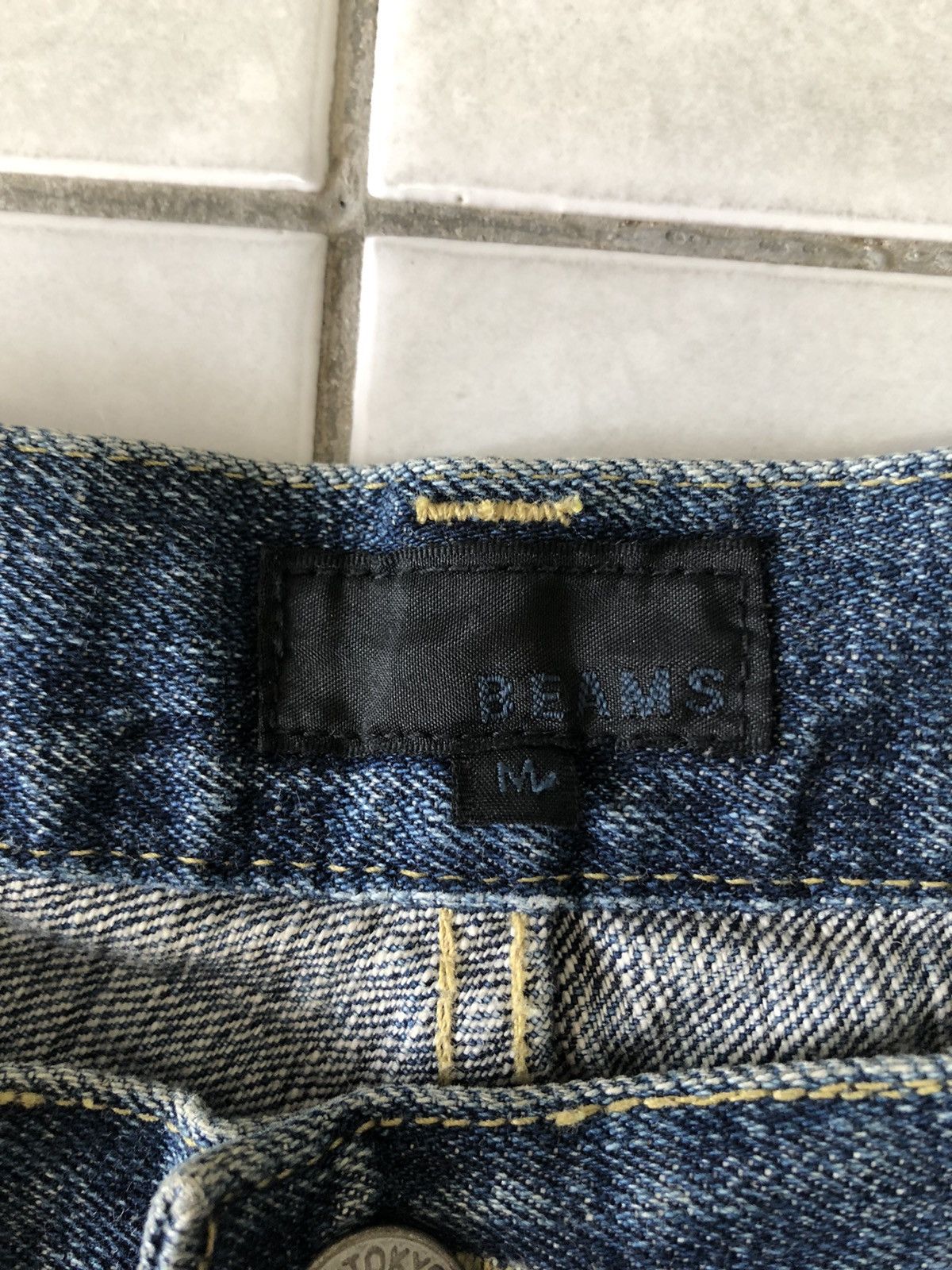 Beams Plus × Designer × Japanese Brand DISTRESSED BEAMS JEAN Size US 34 / EU 50 - 4 Thumbnail