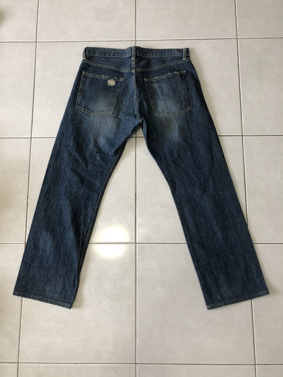 Beams Plus × Designer × Japanese Brand DISTRESSED BEAMS JEAN Size US 34 / EU 50 - 6 Thumbnail