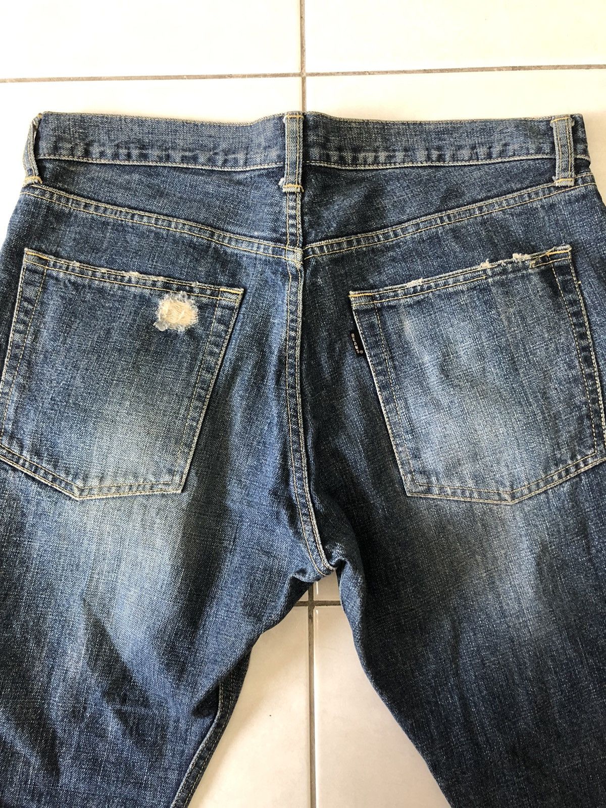 Beams Plus × Designer × Japanese Brand DISTRESSED BEAMS JEAN Size US 34 / EU 50 - 7 Thumbnail