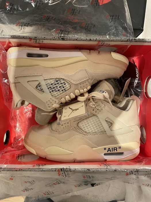 Jordan 4 Retro Off-White Sail