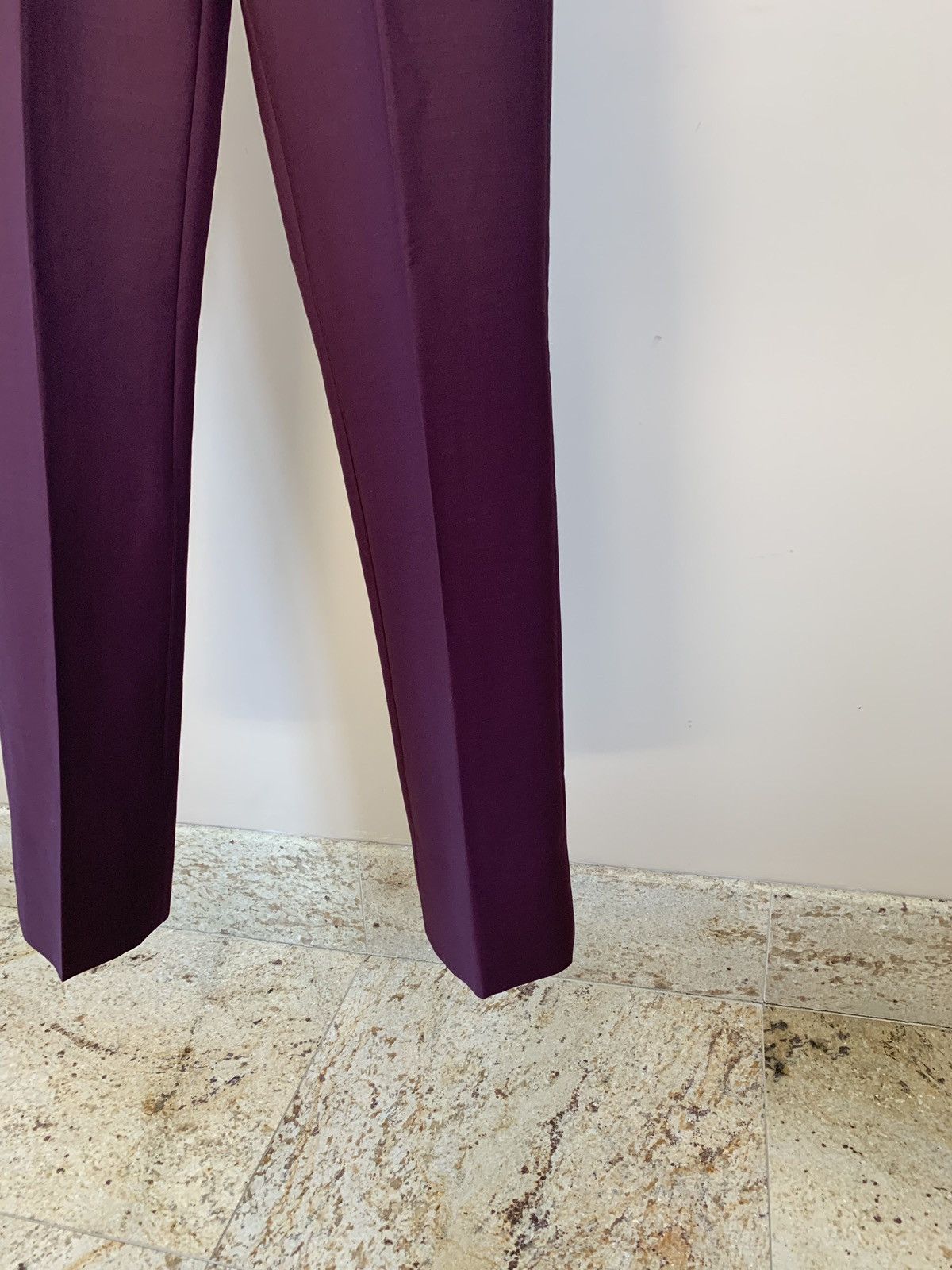 Prada Summer Kid Mohair Logo Pants in Granato Size US 30 / EU 46 - 3 Thumbnail