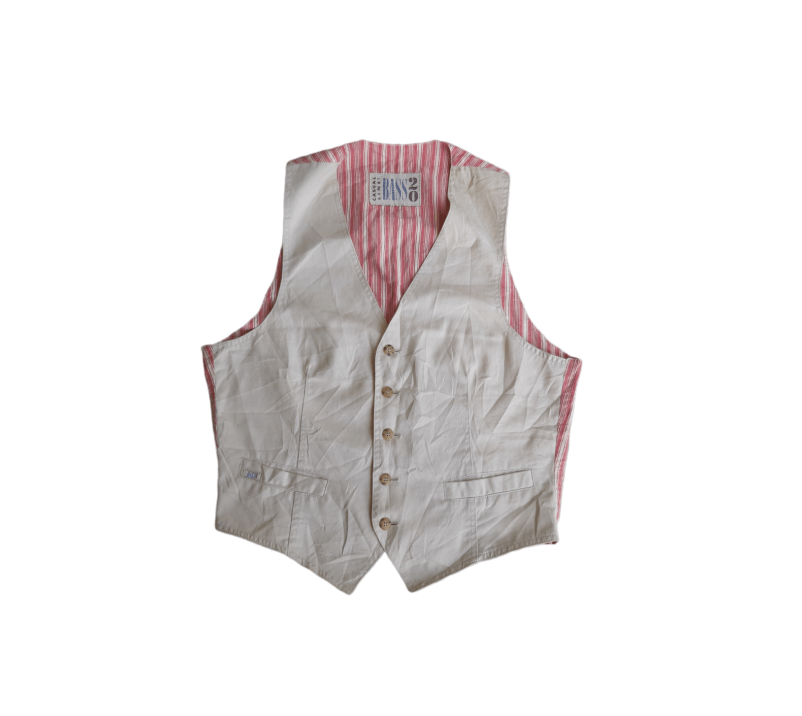 Bass Very Nice Bass 20 Casual Stripe Vest Size 34R - 1 Thumbnail