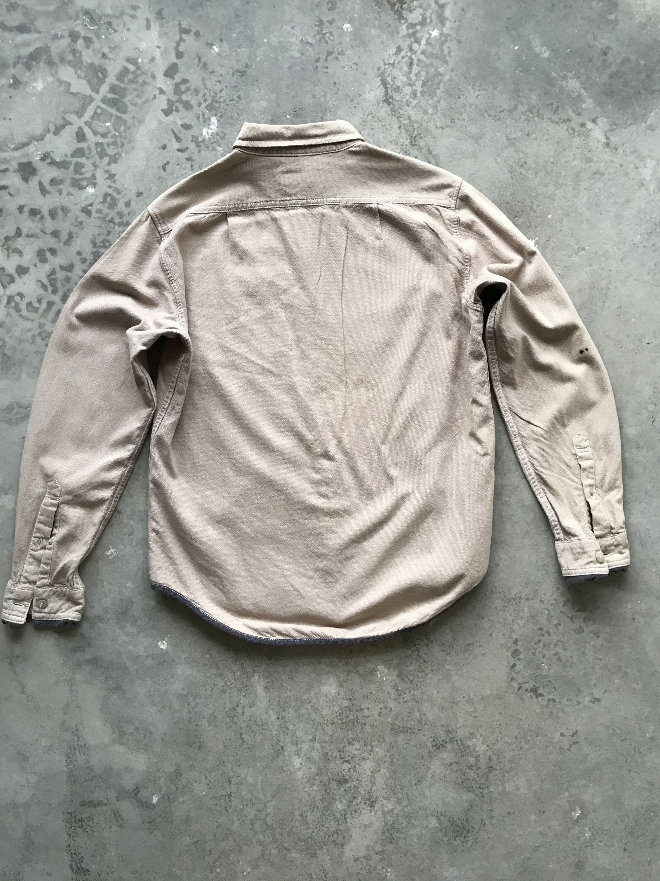 Beams Plus × Japanese Brand BUS2 - BEAMS Tan Long Sleeve Button Up Shirt Size US M / EU 48-50 / 2 - 8 Thumbnail