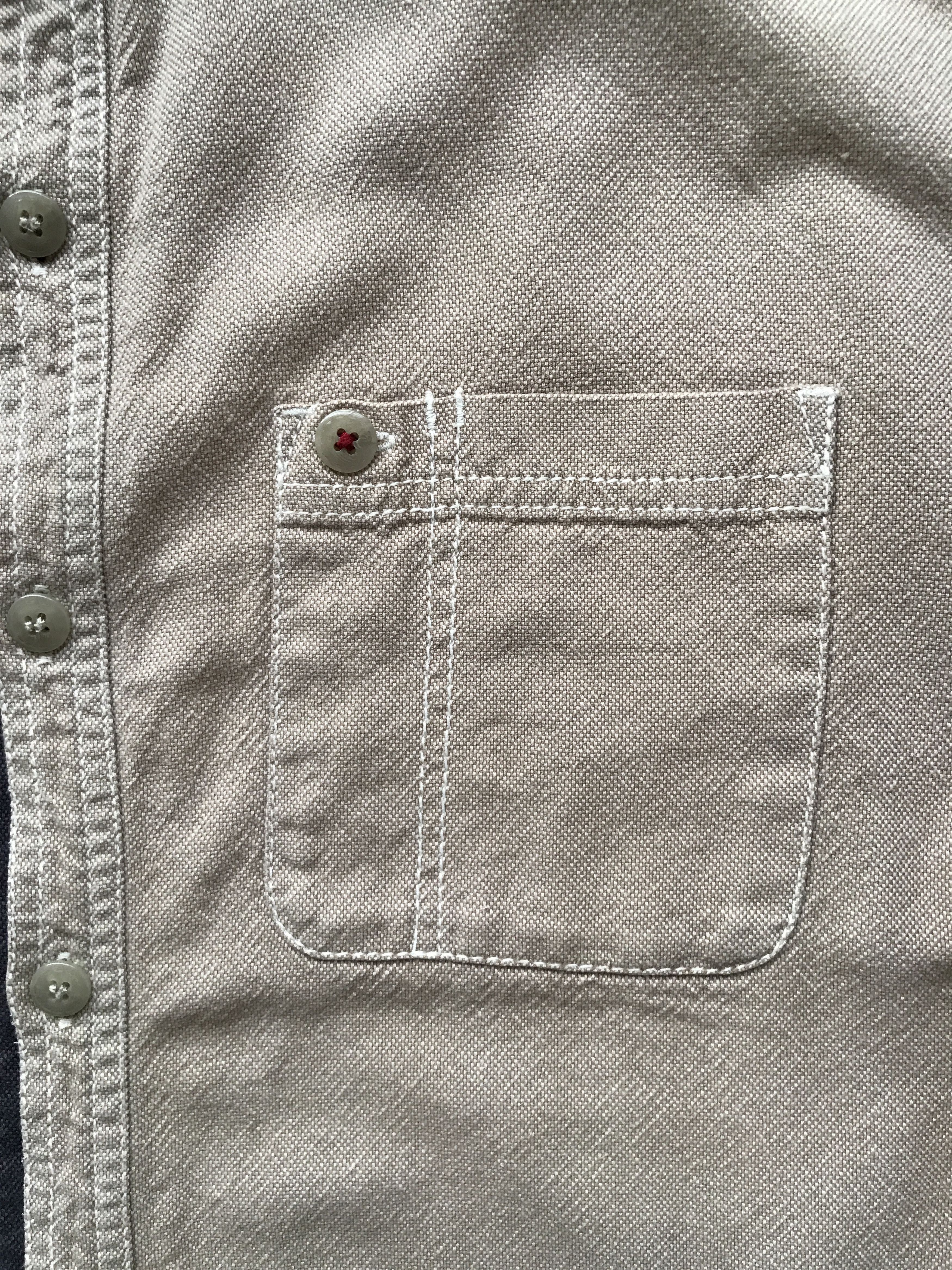 Beams Plus × Japanese Brand BUS2 - BEAMS Tan Long Sleeve Button Up Shirt Size US M / EU 48-50 / 2 - 6 Thumbnail
