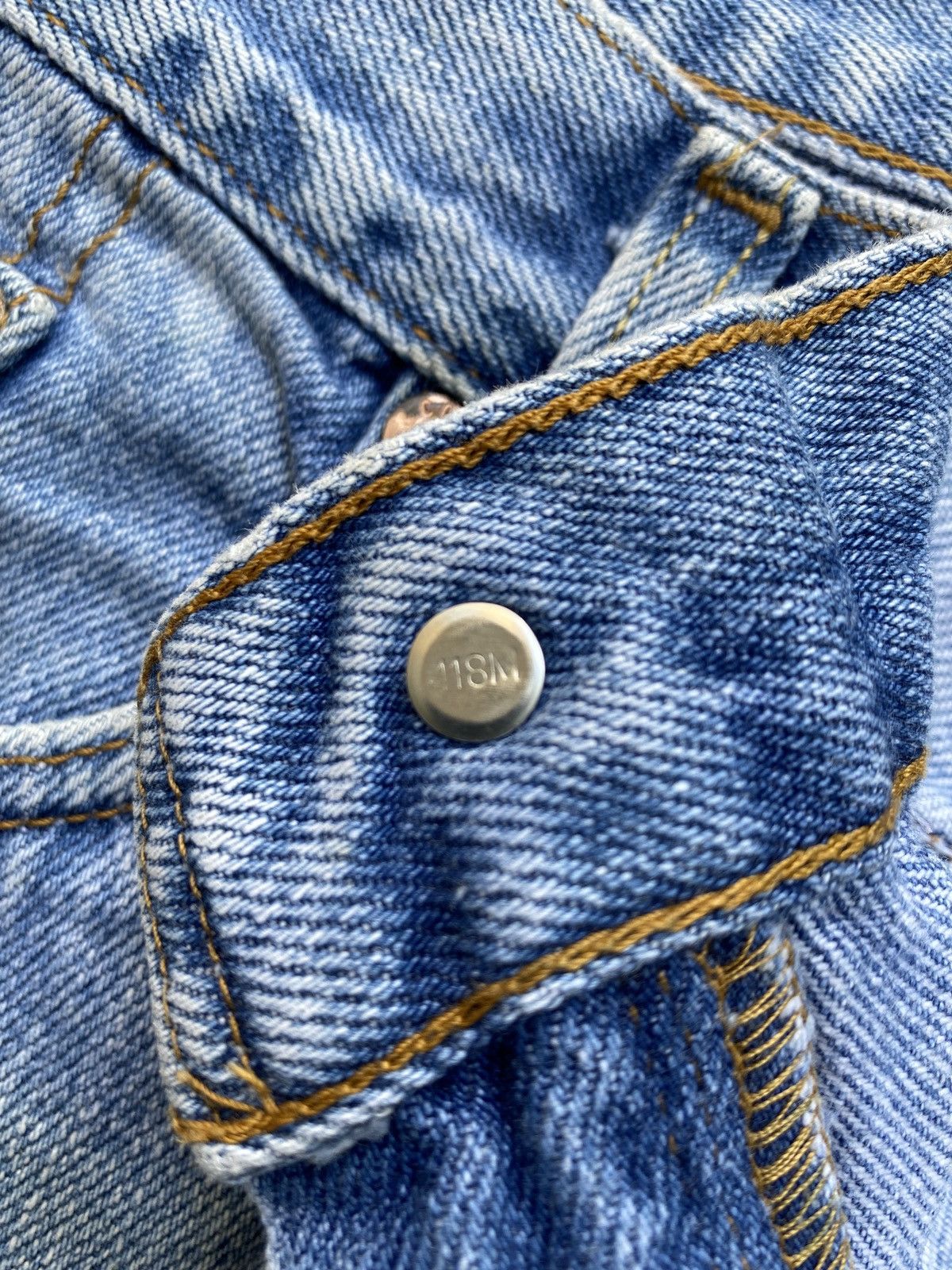 Jean × Levi's × Vintage VINTAGE LEVIS 505 BLUE WASH JEANS-J367 Size US 39 - 4 Thumbnail