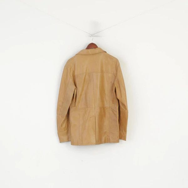 Vintage Lavorazione Artigiana Men L (M) Leather Jacket Camel 0766 Size US L / EU 52-54 / 3 - 7 Thumbnail