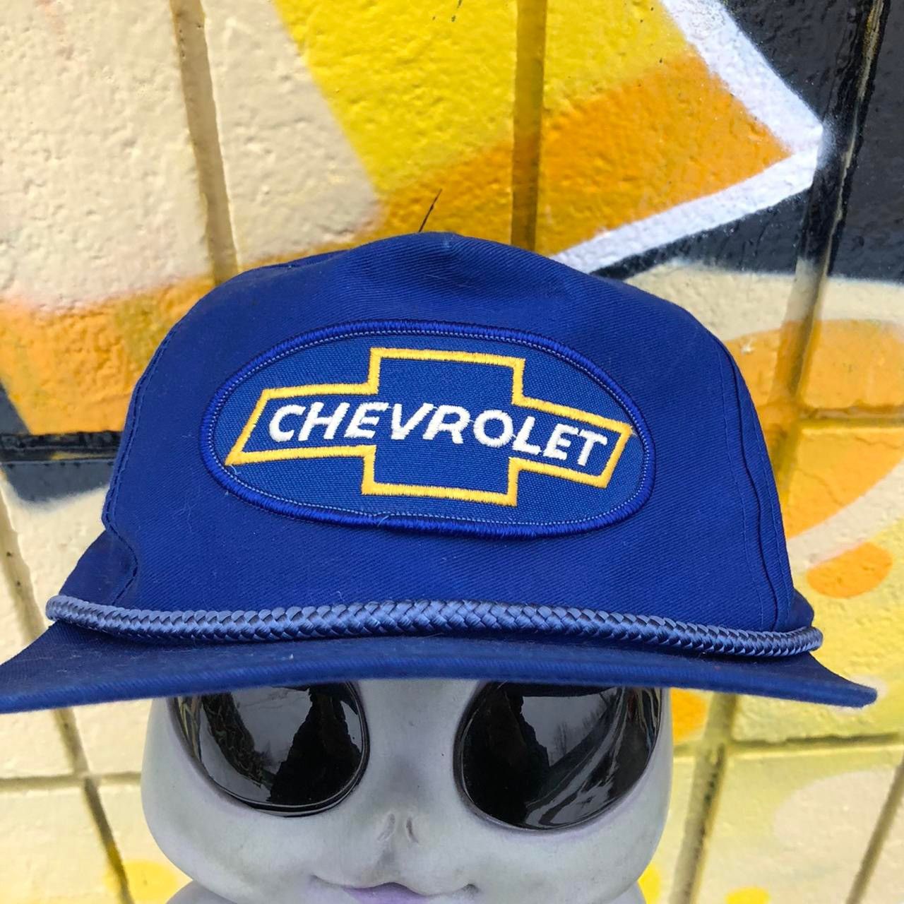 Chevrolet 80s Chevrolet Snapback Mesh Cap Adjustable Hat Vintage Size ONE SIZE - 1 Thumbnail