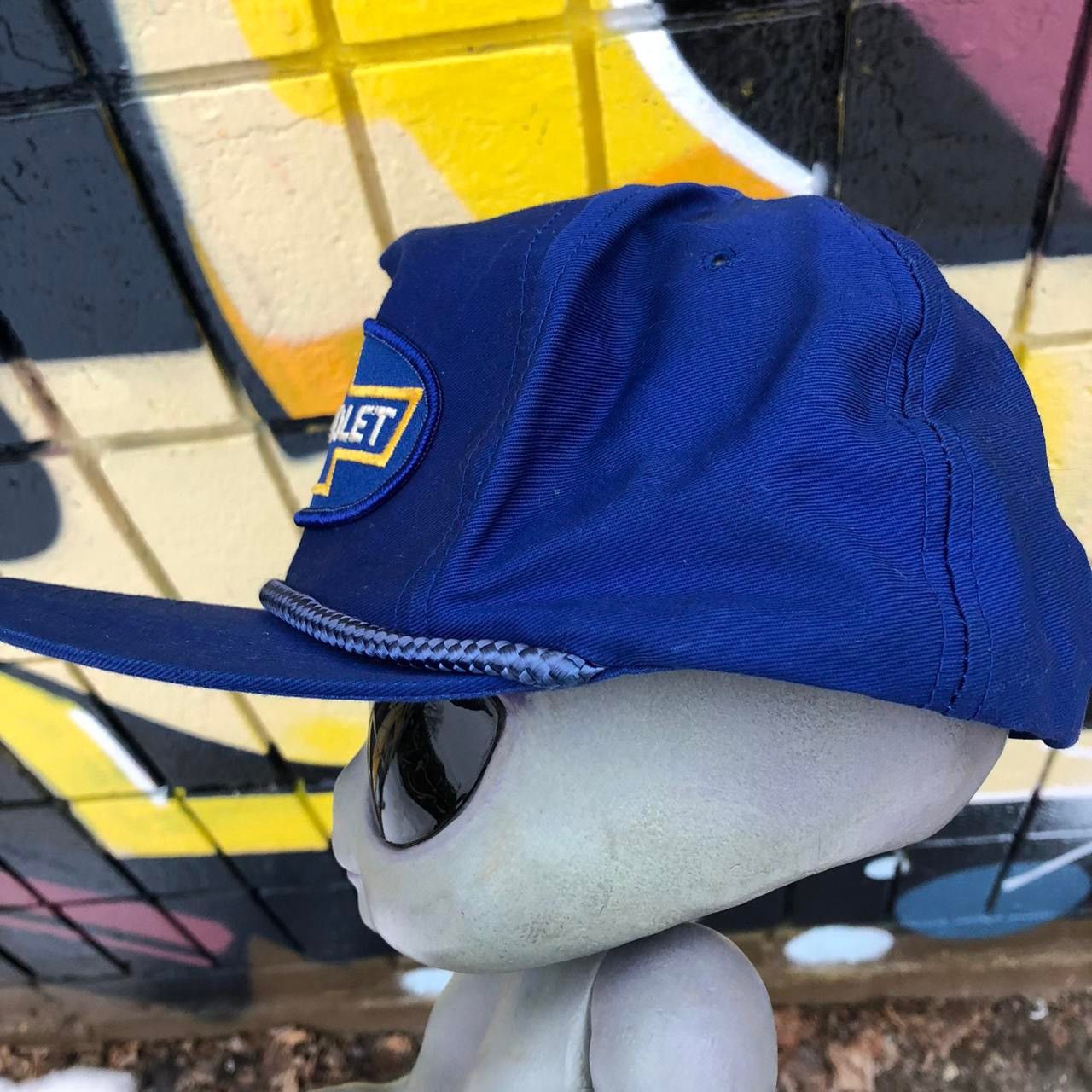 Chevrolet 80s Chevrolet Snapback Mesh Cap Adjustable Hat Vintage Size ONE SIZE - 4 Thumbnail