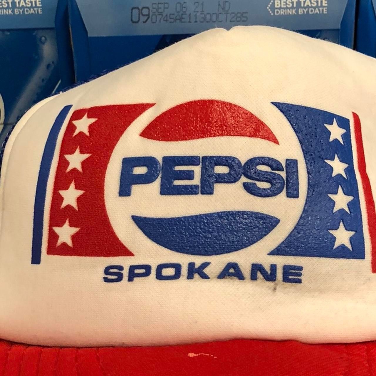 Pepsi 80s Pepsi trucker hat vintage 90s snapback cap Spokane, WA Size ONE SIZE - 2 Thumbnail