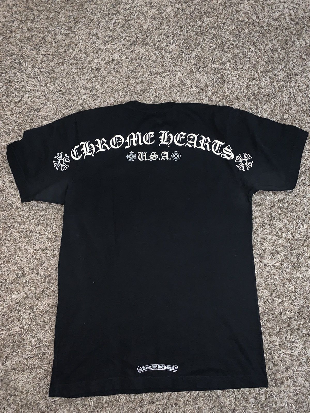 Chrome Hearts Chrome Hearts USA Shoulder Logo T Shirt | Grailed
