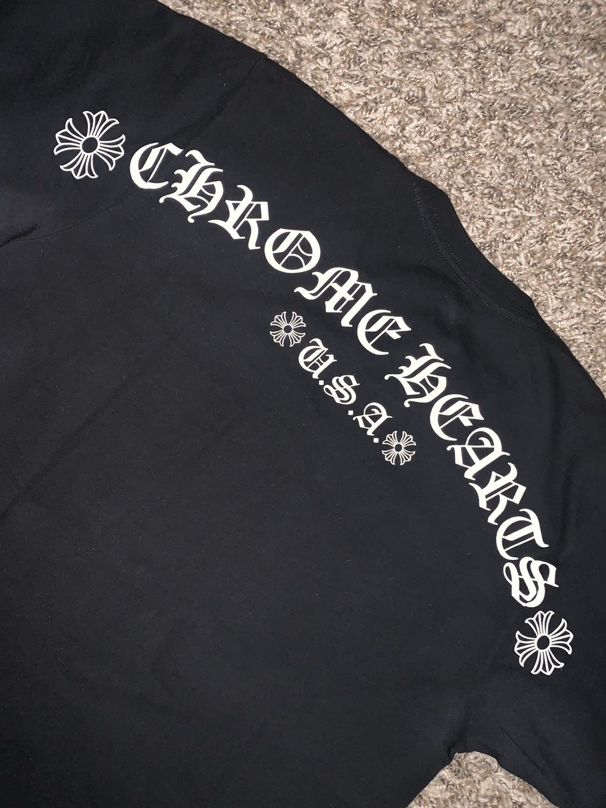 Chrome Hearts Chrome Hearts USA Shoulder Logo T Shirt | Grailed