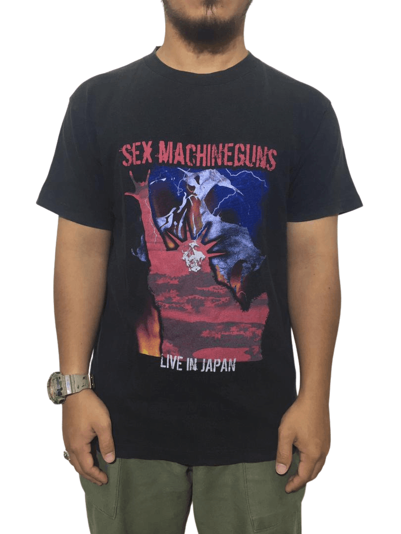 Band Tees × Vintage Vintage Sex Machineguns Japanese Heavy Metal Shirt Size US M / EU 48-50 / 2 - 1 Thumbnail