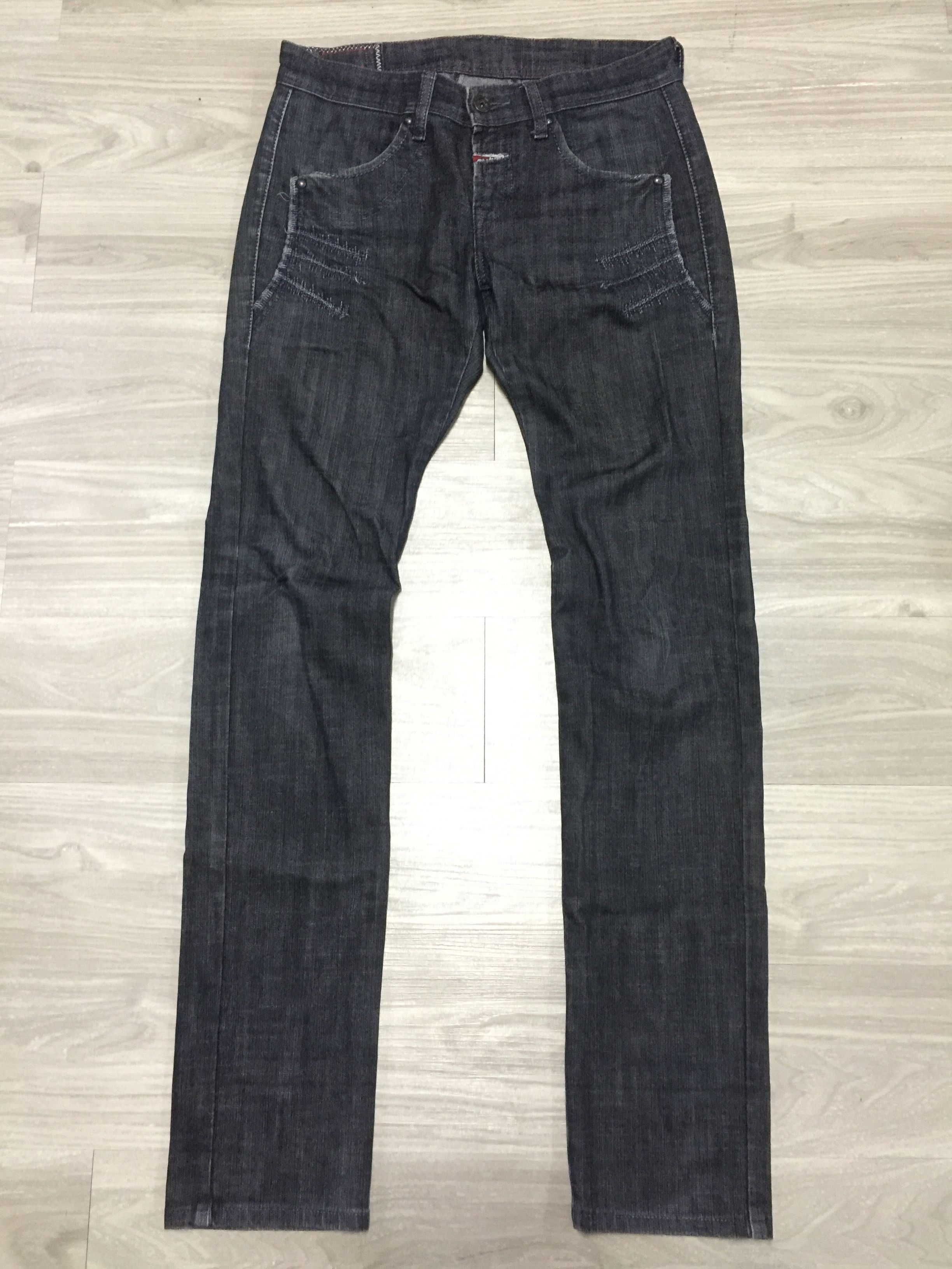 Marithe + Francois Girbaud MF+G Skinny Extra Stitch Jeans Size US 32 / EU 48 - 2 Thumbnail