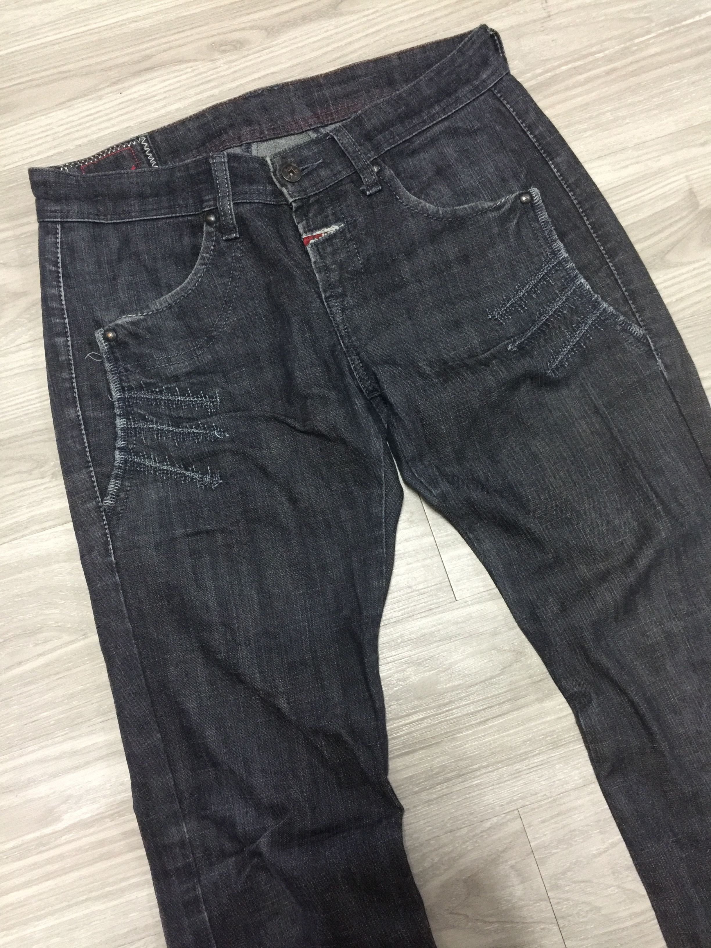 Marithe + Francois Girbaud MF+G Skinny Extra Stitch Jeans Size US 32 / EU 48 - 3 Thumbnail